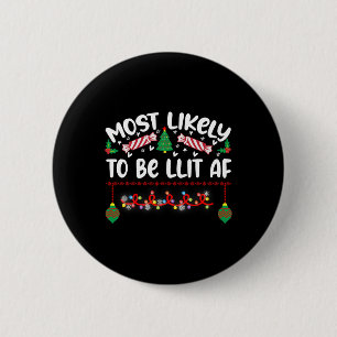 Am ehesten hasst diese Weihnachten Pajamas Familie Button