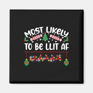 Am ehesten hasst diese Weihnachten Pajamas Familie Magnet