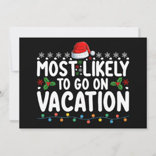 Am ehesten in der Weihnachtsfamilie Urlaub machen Einladung