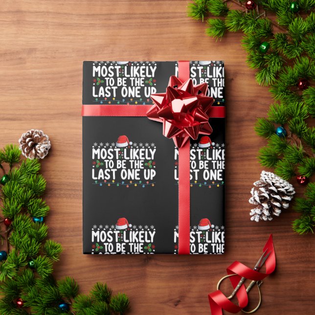 Am ehesten ist es das letzte Weihnachten Geschenkpapier (Feiertagsgeschenk)