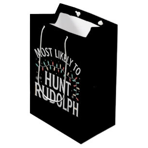 Am ehesten jagt Rudolph Weihnachten passend Mittlere Geschenktüte