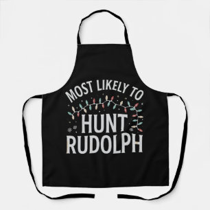 Am ehesten jagt Rudolph Weihnachten passend Schürze