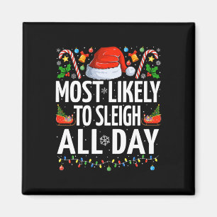 Am ehesten kann man den ganzen Tag über Weihnachte Magnet