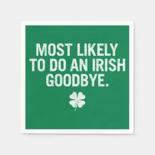 Am ehesten kann man sich von Irland verabschieden Serviette