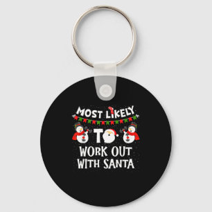Am ehesten mit Santa Family Christmas trainieren Schlüsselanhänger