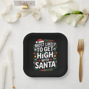 Am ehesten mit Santa Weihnachten feiern Pappteller