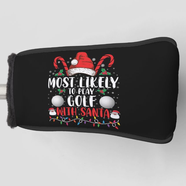 Am ehesten mit Weihnachten Golf spielen Golf Headcover (Vorderseite)