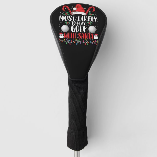 Am ehesten mit Weihnachten Golf spielen Golf Headcover (Vorderseite)