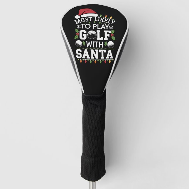 Am ehesten mit Weihnachten Golf spielen Golf Headcover (Vorderseite)