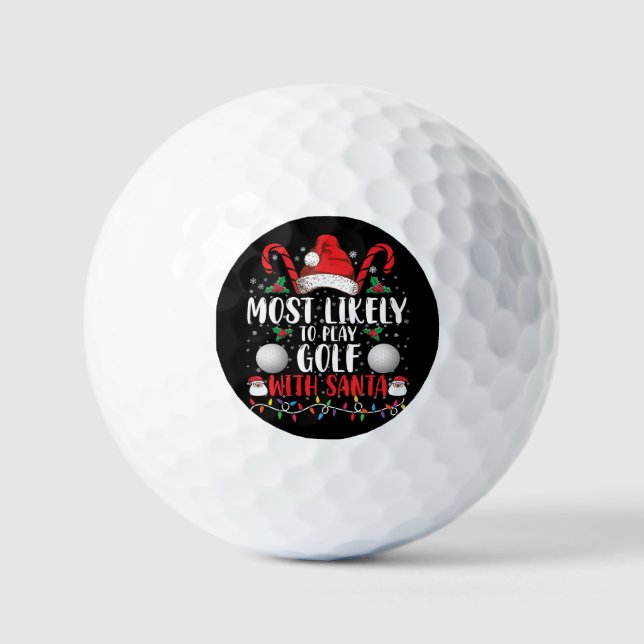 Am ehesten mit Weihnachten Golf spielen Golfball (Vorderseite)