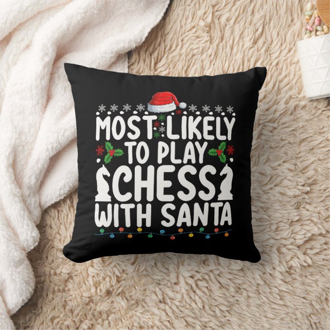 Am ehesten mit Weihnachten Schach spielen Kissen (Decke)