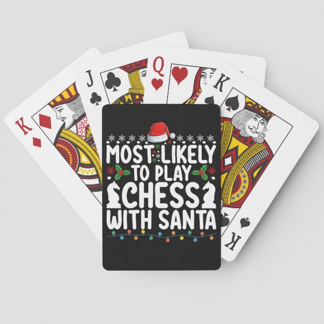 Am ehesten mit Weihnachten Schach spielen Spielkarten (Rückseite)