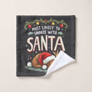 Am ehesten schläft mit Santa Schläfriges Rentier Waschlappen
