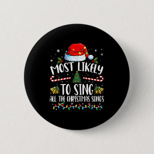 Am ehesten singt die ganze Weihnachtslieder-Famili Button