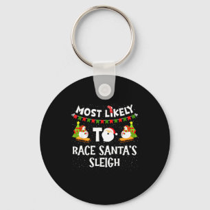 Am ehesten, um Weihnachtsmanns Schlitten lustiger Schlüsselanhänger