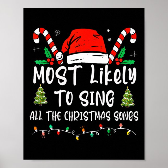 Am ehesten werden alle Weihnachtslieder-Familien s Poster (Vorne)