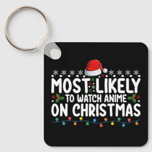Am ehesten wird Anime auf der Weihnachtsfamilie an Schlüsselanhänger