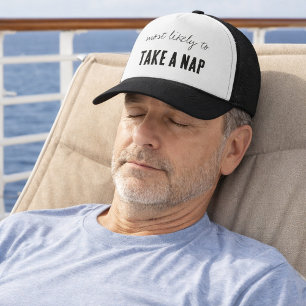 Am ehesten wird ein Nickerchen gemacht Lustiger Kr Truckerkappe