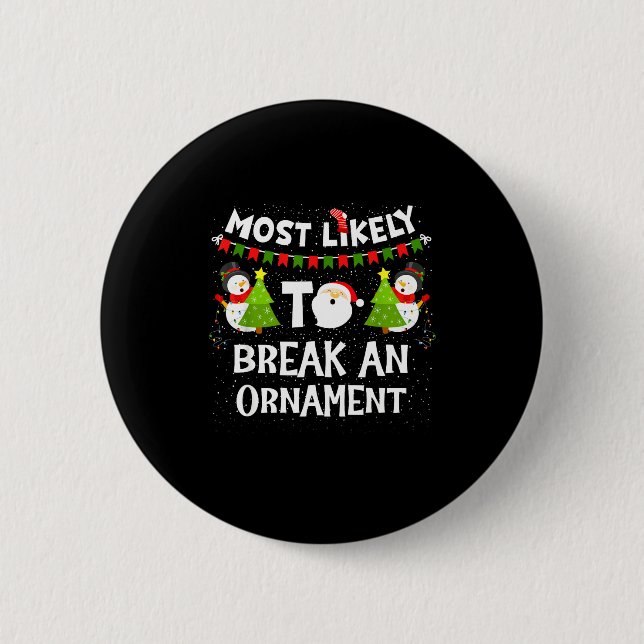 Am ehesten wird eine Weihnachtsmann-Familie ein Or Button (Vorderseite)