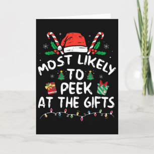 Am ehesten wird man die Geschenke von Santa Christ Karte