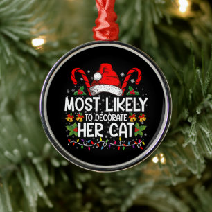 Am ehesten wird sie ihre Katzenfamilie passend dek Ornament Aus Metall
