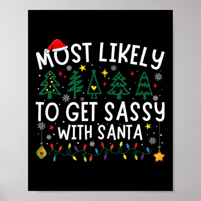 Am ehesten wird Sy mit Santa Christmas Matchin Poster (Vorne)