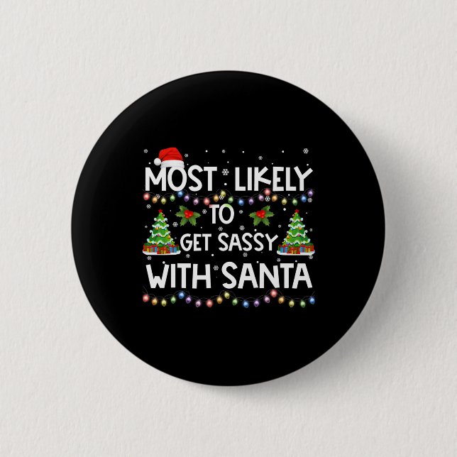 Am ehesten wird Sy mit Santa Merry Christmas F Button (Vorderseite)