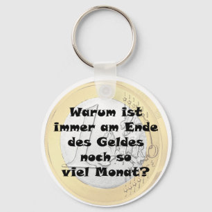 Am Ende des Geldes noch so viel Monat Schlüsselanhänger