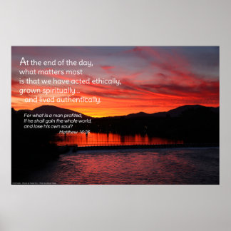 Am Ende des Tages...inspirierendes Poster