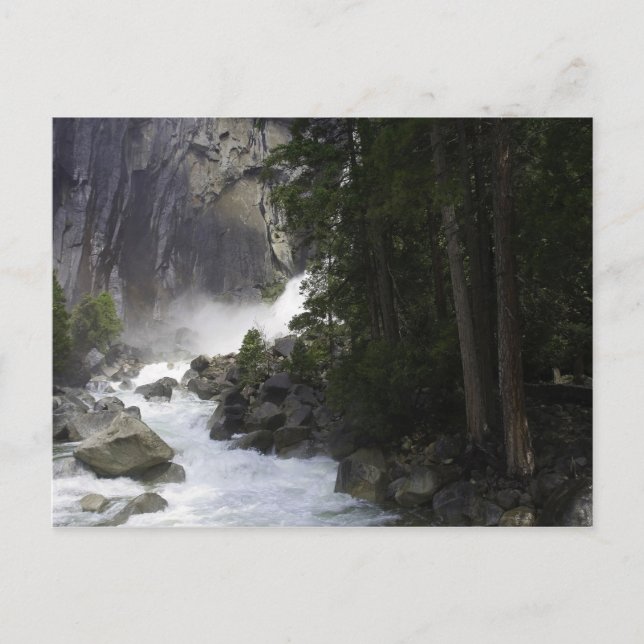 Am Ende des Yosemite Falls Postkarte (Vorderseite)