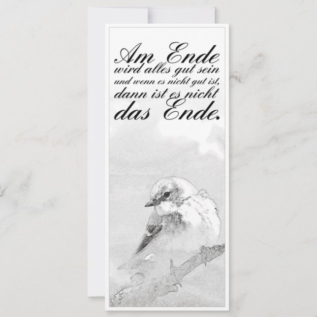 Am Ende Ende wird sich gut sein (Vorderseite)