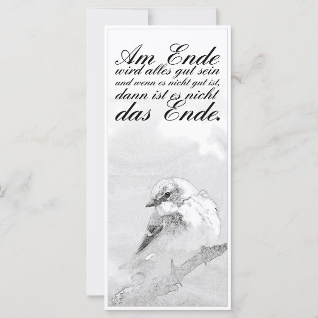 Am Ende Ende wird sich gut sein (Vorderseite)