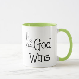 Am Ende gewinnt Gott Niedliche Frosch-Tasse Tasse