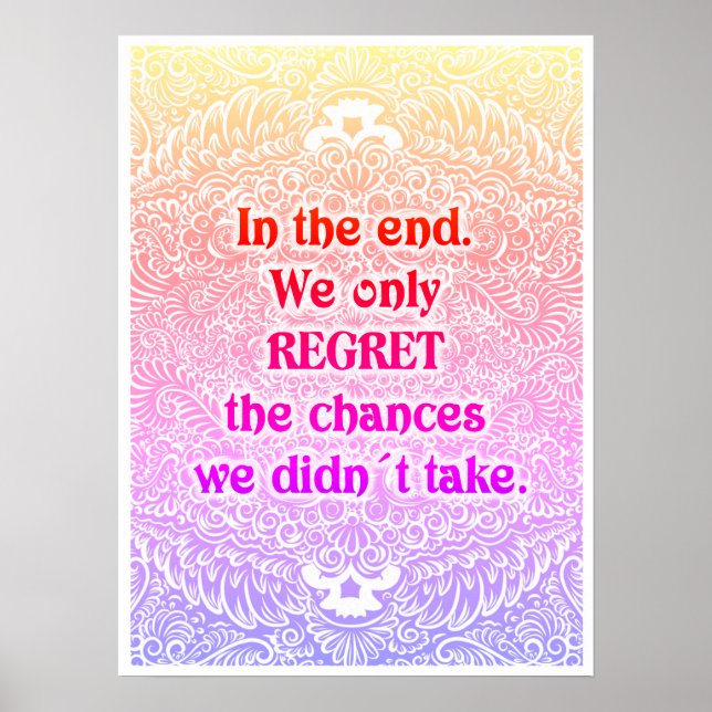 Am Ende - Positives Zitat Poster (Vorne)