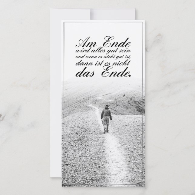 Am Ende wird alles gut sein (Vorderseite)