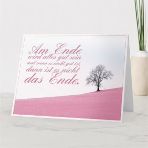 Am Ende wird alles gut sein Karte