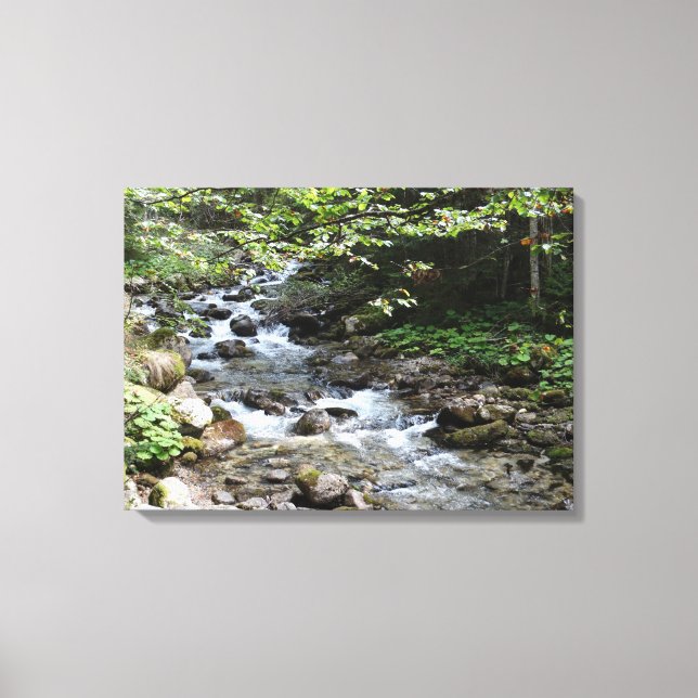 Am Fluss Fotograf gestreifte Canvas Print Leinwanddruck (Vorderseite)