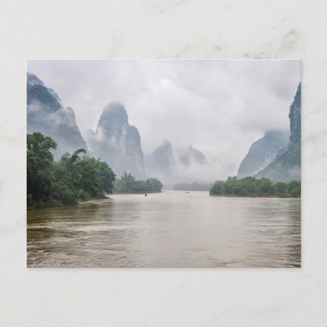 Am Fluss Yangshuo Postkarte (Vorderseite)