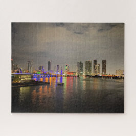 Am frühen Morgen im Hafen von Miami, Florida Jigsa