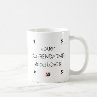 Am GENDARMEN und an spielen AUFZUSCHLIESSEN - Kaffeetasse