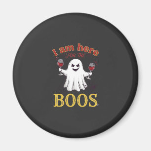 Am Here Boos Halloween-Geist-Weingläser Spinne W Magnet