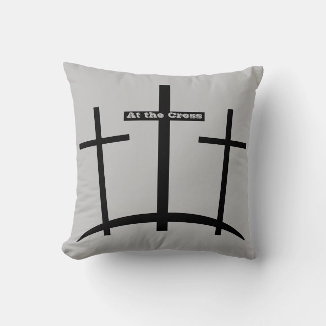 Am Kreuz drei Kreuze Kissen (Vorderseite)