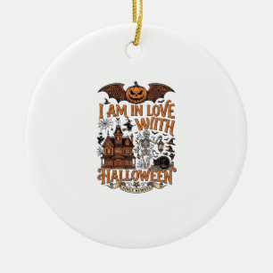 Am Liebe Halloween Spukhaus Skelett Kürbis_1 Keramik Ornament