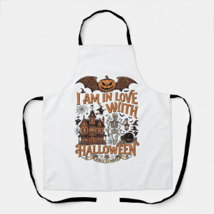 Am Liebe Halloween Spukhaus Skelett Kürbis_1 Schürze