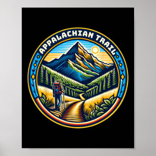 Am Maine To Georgia Appalachian Mountain Trail Thr Poster