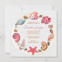 Am Meer Bridal Dusche Einladung