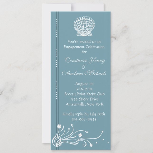 Am Meer Einladung (Vorderseite)