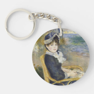 Am Meer, Ölmalerei-Porträt, Renoir Schlüsselanhänger