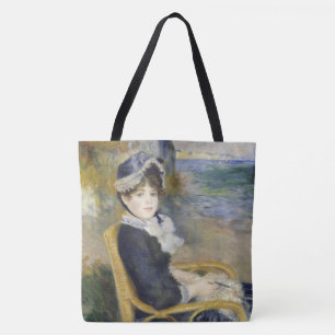 Am Meer, Ölmalerei-Porträt, Renoir Tasche