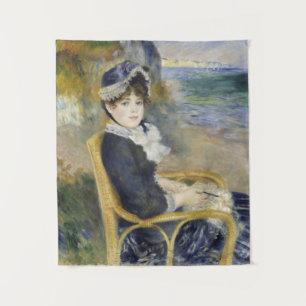 Am Meer, Ölmalerei-Porträt, Renoir Wandteppich
